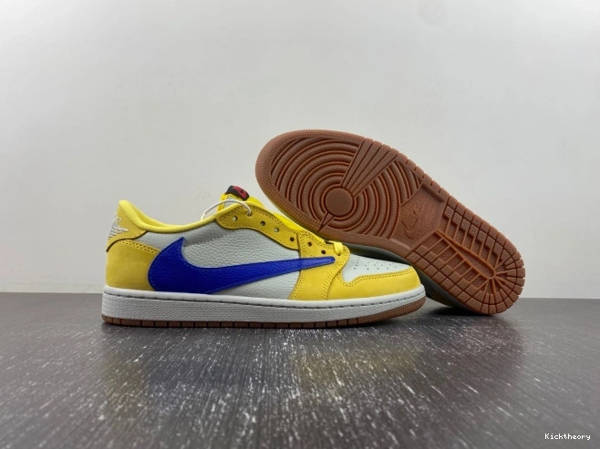Kick Theory OG Low Scott Canary Travis x DZ4137-700 Jordan Air 1 0820